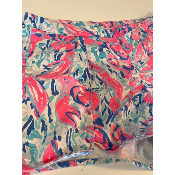 Lilly Pulitzer Womens Shorts Size 12 Multicolor Print Cotton Blend Summer Casual - Picture 3 of 6